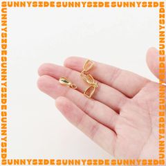 2 Cái Móc Gắn Mặt Dây Chuyền Mạ Vàng 18K Cao Cấp Làm Vòng Tay Dây Chuyền Trang Sức Handmade DIY