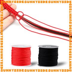 Dây Dù Không Co Giãn 0.8mm Dây Ngọc 72 Dây Cotton Đan Vòng Tay Làm Handmade Trang Sức Thắt Vòng Cuộn 45m