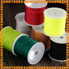 Dây Dù Không Co Giãn 0.8mm Dây Ngọc 72 Dây Cotton Đan Vòng Tay Làm Handmade Trang Sức Thắt Vòng Cuộn 45m