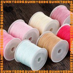 Dây Dù Không Co Giãn 0.8mm Dây Ngọc 72 Dây Cotton Đan Vòng Tay Làm Handmade Trang Sức Thắt Vòng Cuộn 45m