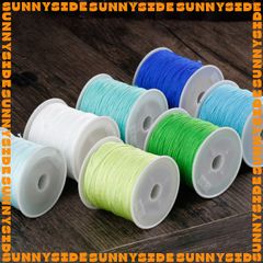 Dây Dù Không Co Giãn 0.8mm Dây Ngọc 72 Dây Cotton Đan Vòng Tay Làm Handmade Trang Sức Thắt Vòng Cuộn 45m