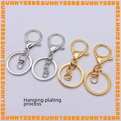 Gói 2 Móc Khóa Càng Cua Lớn Hợp Kim Mạ Màu Phụ Kiện Loại 1 Bền Màu Móc Chìa Khoá Móc Cài Thú Handmade DIY