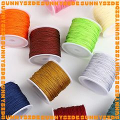 Dây Dù Xịn Đan Vòng Tay 0.8mm Dây Cotton Dây Ngọc 72 Đan Vòng Thủ Công Làm Handmade Trang Sức Thắt Vòng Cuộn 45m