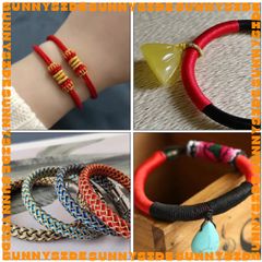 Cuộn Dây Đan Vòng Tay Chất Liệu Polyester Xoắn 0.8mm Cuộn 10m Làm Handmade Trang Sức Thắt Vòng
