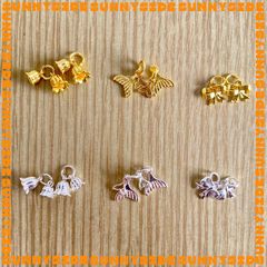 Charm Treo Mạ Vàng 14K Cao Cấp Phụ Kiện Xâu Mix Vòng Tay Phong Thủy Nam Nữ Làm Trang Sức Handmade DIY