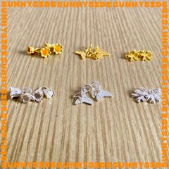 Charm Treo Mạ Vàng 14K Cao Cấp Phụ Kiện Xâu Mix Vòng Tay Phong Thủy Nam Nữ Làm Trang Sức Handmade DIY