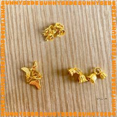 Charm Treo Mạ Vàng 14K Cao Cấp Phụ Kiện Xâu Mix Vòng Tay Phong Thủy Nam Nữ Làm Trang Sức Handmade DIY