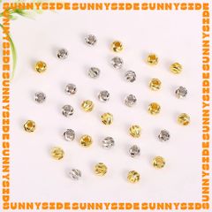 Gói 20 Bi Xoắn Mạ Vàng 18K Các Cỡ 3-4-5mm Cao Cấp Làm Trang Sức Handmade DIY