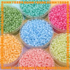 Gói 10g/20g Hạt Cườm Tròn 3mm Cao Cấp Màu Jelly Pastel Xỏ Vòng Tay Vòng Cổ Trang sức Phụ Kiện Handmade