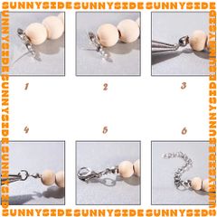 Gói 50 Cái Kẹp Vỏ Sò Inox Thép Không Gỉ Cao Cấp Chốt Đầu Dây Làm Trang Sức Handmade DIY