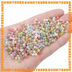Gói 10g/20g Hạt Cườm Tròn 3mm Cao Cấp Màu Jelly Pastel Xỏ Vòng Tay Vòng Cổ Trang sức Phụ Kiện Handmade