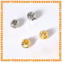 Gói 20 Bi Xoắn Mạ Vàng 18K Các Cỡ 3-4-5mm Cao Cấp Làm Trang Sức Handmade DIY