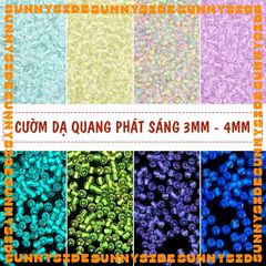 Gói 10g Hạt Cườm Tròn Dạ Quang Phát Sáng Cao Cấp Xỏ Vòng Tay Vòng Cổ Làm Trang sức Phụ Kiện Handmade DIY