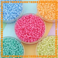 Gói 10g/20g Hạt Cườm Tròn 3mm Cao Cấp Màu Jelly Pastel Xỏ Vòng Tay Vòng Cổ Trang sức Phụ Kiện Handmade
