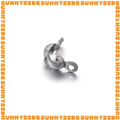 Gói 50 Cái Kẹp Vỏ Sò Inox Thép Không Gỉ Cao Cấp Chốt Đầu Dây Làm Trang Sức Handmade DIY