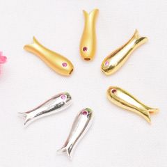 01 Charm Con Cá Mạ Vàng 18K 5mm Cao Cấp Phụ Kiện Xâu Mix Vòng Tay Phong Thủy Nam Nữ Làm Trang Sức Handmade DIY