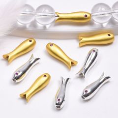 01 Charm Con Cá Mạ Vàng 18K 5mm Cao Cấp Phụ Kiện Xâu Mix Vòng Tay Phong Thủy Nam Nữ Làm Trang Sức Handmade DIY