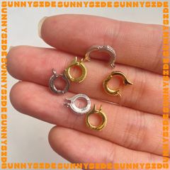 [Mini size] Khóa Bấm Tròn Mạ Vàng 18K Cao Cấp Làm Vòng Tay Dây Chuyền Trang Sức Handmade DIY