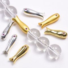 01 Charm Con Cá Mạ Vàng 18K 5mm Cao Cấp Phụ Kiện Xâu Mix Vòng Tay Phong Thủy Nam Nữ Làm Trang Sức Handmade DIY