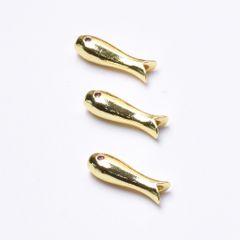 01 Charm Con Cá Mạ Vàng 18K 5mm Cao Cấp Phụ Kiện Xâu Mix Vòng Tay Phong Thủy Nam Nữ Làm Trang Sức Handmade DIY