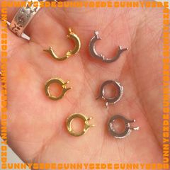 [Mini size] Khóa Bấm Tròn Mạ Vàng 18K Cao Cấp Làm Vòng Tay Dây Chuyền Trang Sức Handmade DIY