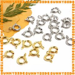 02 Khoá Lò Xo Tròn Mini, Móc Khoá Tròn Mạ Vàng 18K Cao Cấp Làm Trang Sức Handmade DIY