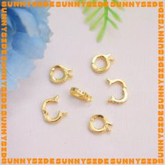 [Mini size] Khóa Bấm Tròn Mạ Vàng 18K Cao Cấp Làm Vòng Tay Dây Chuyền Trang Sức Handmade DIY