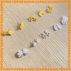 Charm Treo Mạ Vàng 18K Cao Cấp Phụ Kiện Xâu Mix Vòng Tay Phong Thủy Nam Nữ Làm Trang Sức Handmade DIY