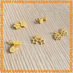 Charm Treo Mạ Vàng 18K Cao Cấp Phụ Kiện Xâu Mix Vòng Tay Phong Thủy Nam Nữ Làm Trang Sức Handmade DIY