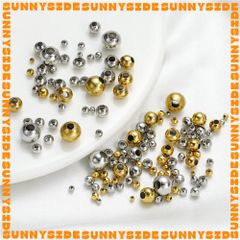 Gói 20 Bi Trơn Thép Không Gỉ Cao Cấp Làm Trang Sức Handmade DIY