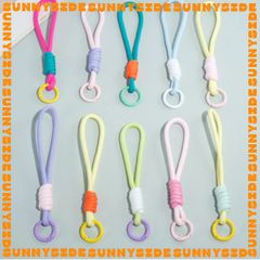 01 Móc Khoá Dây Dù Paracord Màu Pastel Làm Móc Khoá Điện Thoại Balo Handmade