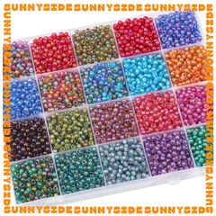 Gói 10g Hạt Cườm Tròn Trong Suốt Nhuộm Lõi 4mm Cao Cấp Hạt Đều Xỏ Vòng Tay Vòng Cổ Làm Trang sức Phụ Kiện Handmade DIY