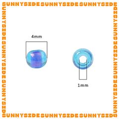 Gói 10g Hạt Cườm Tròn Trong Suốt Nhuộm Lõi 4mm Cao Cấp Hạt Đều Xỏ Vòng Tay Vòng Cổ Làm Trang sức Phụ Kiện Handmade DIY