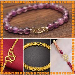 [1 ĐẦU HÀN KÍN] 02 Móc Khoá Chữ S Đầu Nối Dây Chuyền Hình Chữ S Mạ Vàng 18K Cao Cấp Làm Trang Sức Handmade