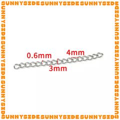 5 Cái DÂY XÍCH NỐI DÀI thép không gỉ 5cm làm trang sức phụ kiện handmade DIY
