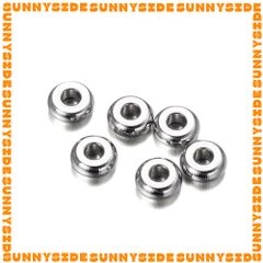 Gói 20 Cái Charm Khoen Tròn Chặn Hạt Làm Vòng Inox Thép Không Gỉ Cao Cấp Làm Trang Sức Handmade DIY
