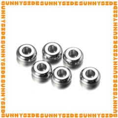 Gói 20 Cái Charm Khoen Tròn Chặn Hạt Làm Vòng Inox Thép Không Gỉ Cao Cấp Làm Trang Sức Handmade DIY