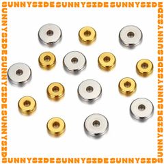 Gói 20 Cái Charm Khoen Tròn Chặn Hạt Làm Vòng Inox Thép Không Gỉ Cao Cấp Làm Trang Sức Handmade DIY