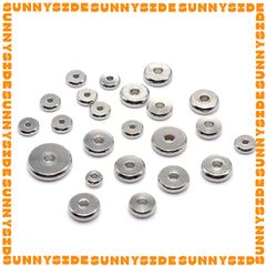 Gói 20 Cái Charm Khoen Tròn Chặn Hạt Làm Vòng Inox Thép Không Gỉ Cao Cấp Làm Trang Sức Handmade DIY
