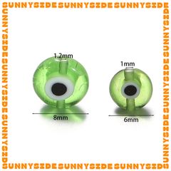 5 Hạt Charm Mắt Quỷ Evil Eye Thủy Tinh Hạt Xỏ Mắt Quỷ Evil Eye Đủ Màu Làm Phụ Kiện Trang Sức Handmade DIY