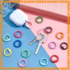 02 Khoá Lò Xo Tròn Kim Loại Nhiều Màu Sắc Khoen Đóng Mở Dùng Làm Móc Khóa / Túi Xách DIY