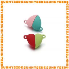 Khoá Nam Châm Mini Hình Trái Tim Nhiều Màu Sắc Dùng Làm Trang Sức Vòng Cổ/Vòng Tay Handmade DIY