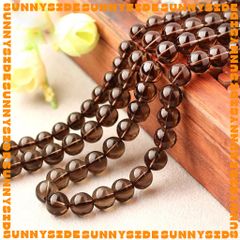 1 Hạt Đá Thach Anh Khói Smoky Quartz 7A Tự Nhiên 100% Dùng Làm Trang Sức Thủ Công Mix Chuỗi Hạt Xỏ Vòng Tay