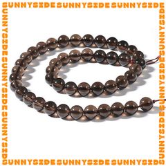 1 Hạt Đá Thach Anh Khói Smoky Quartz 7A Tự Nhiên 100% Dùng Làm Trang Sức Thủ Công Mix Chuỗi Hạt Xỏ Vòng Tay