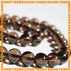 1 Hạt Đá Thach Anh Khói Smoky Quartz 7A Tự Nhiên 100% Dùng Làm Trang Sức Thủ Công Mix Chuỗi Hạt Xỏ Vòng Tay