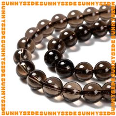 1 Hạt Đá Thach Anh Khói Smoky Quartz 7A Tự Nhiên 100% Dùng Làm Trang Sức Thủ Công Mix Chuỗi Hạt Xỏ Vòng Tay
