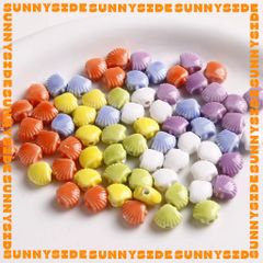 02 Hạt Charm Sò Gốm Hạt Gốm Hình Vỏ Sò Làm Vòng Đeo Tay Mặt Dây Chuyền Phụ Kiện Trang Sức