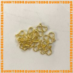 [1 Đầu Kín] 02 Móc Khoá Chữ M Đầu Nối Dây Chuyền Hình Chữ M Mạ Vàng 14K Cao Cấp Làm Trang Sức Handmade DIY