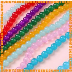 20 Hạt Thuỷ Tinh Giả Ngọc Đủ Size Màu Thạch Dùng Làm Trang Sức Thủ Công Mix Chuỗi Hạt Xỏ Vòng Tay