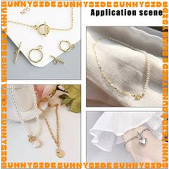 Bộ 2 Khoá OT Thép Không Gỉ Khoá Vòng Tay Khoá Dây Chuyền Làm Trang Sức Handmade DIY